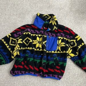 Polo Denim &Supply multicolored fleece jacket.